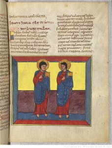 Saint-Sever Beatus f. 153r - Two witnesses