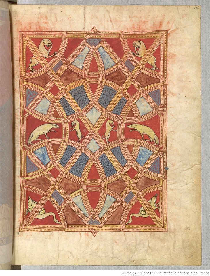 Saint-Sever Beatus f. 138r. - Page-tapis