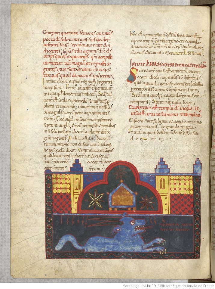 Saint-Sever Beatus f. 157v - Beast