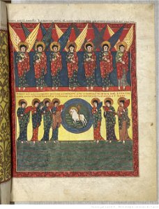 Saint-Sever Beatus f. 177r - Seven bowls