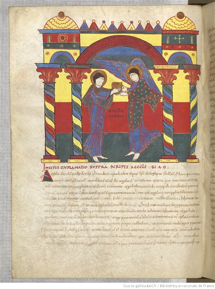 Saint-Sever Beatus f. 073v - To the Church in Sardis