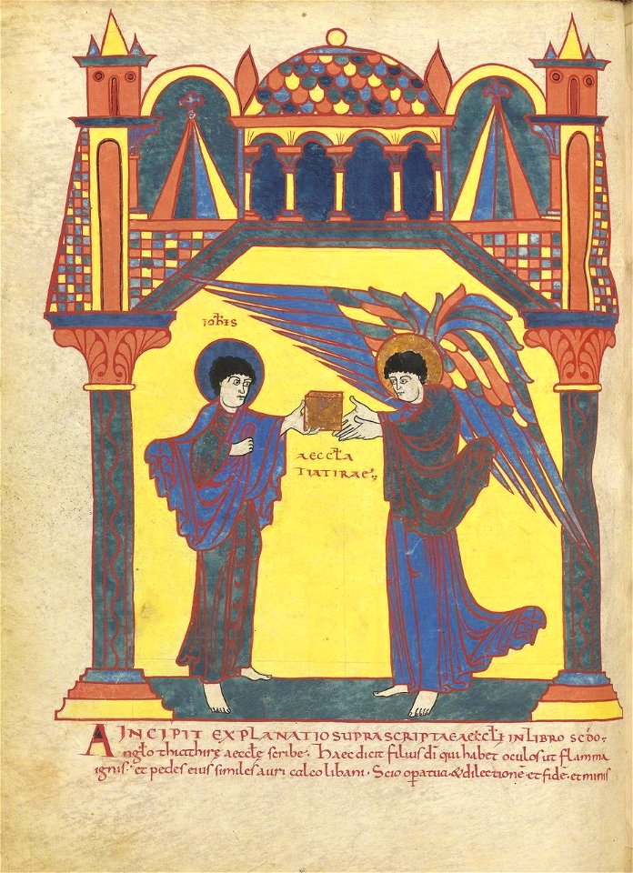 Saint-Sever Beatus f. 069v - To the Church in Thyatira