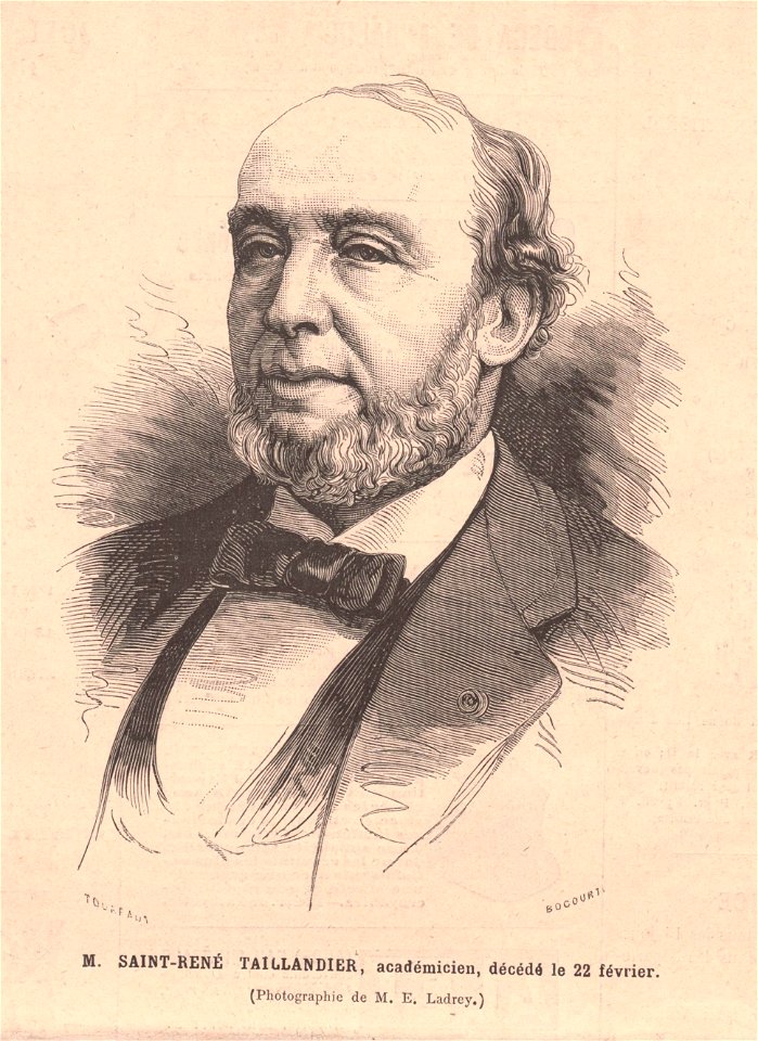 Saint-René Taillandier - Le Monde illustré - 8 mars 1879