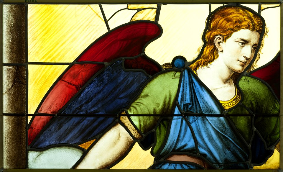 Saint-Chapelle de Vincennes - Baie 6 - Ange (bgw17 0705)