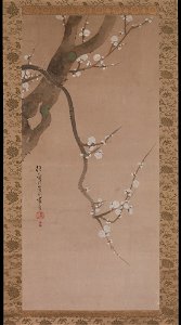 Sakai Hōitsu - Flowering Plum - 36.100.25 - Metropolitan Museum of Art