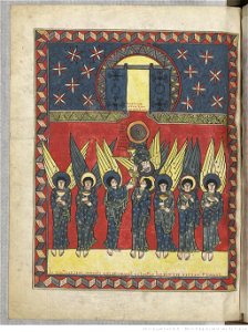 Saint-Sever Beatus f. 178v - Seven bowls