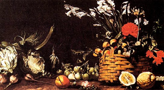 Salini Bodegón con vegetales, frutos y flores Museo Civici, Milan