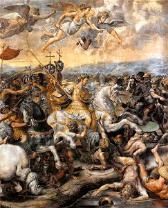 Sala di costantino, battaglia di Ponte Milvio 04