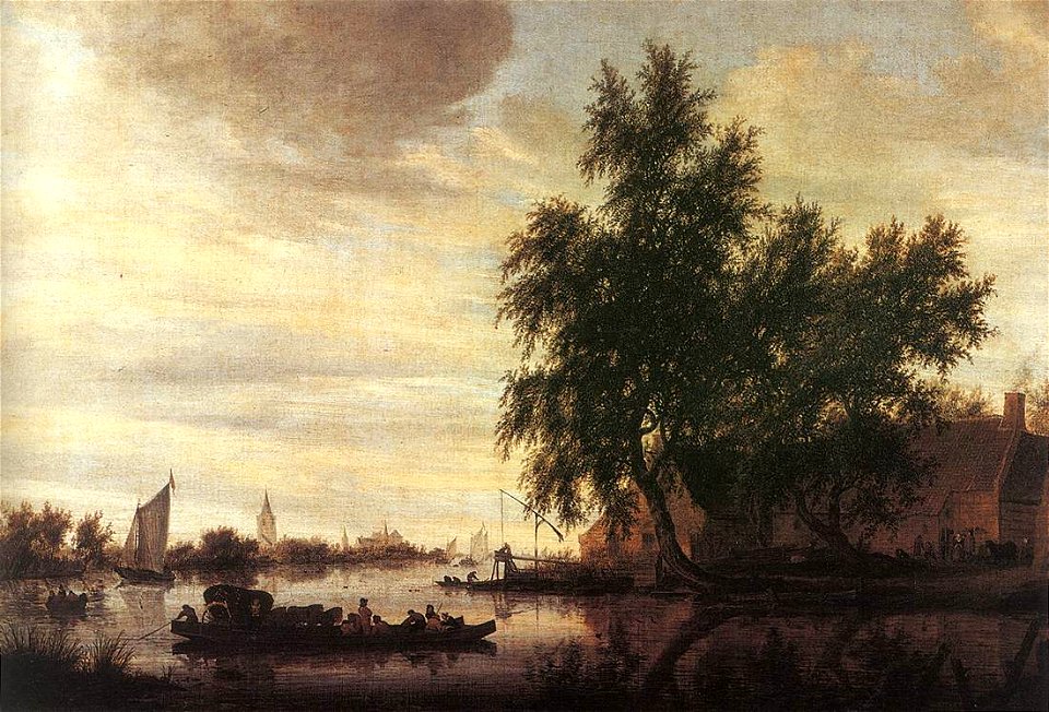 Salomon van Ruysdael - The Ferryboat - WGA20563