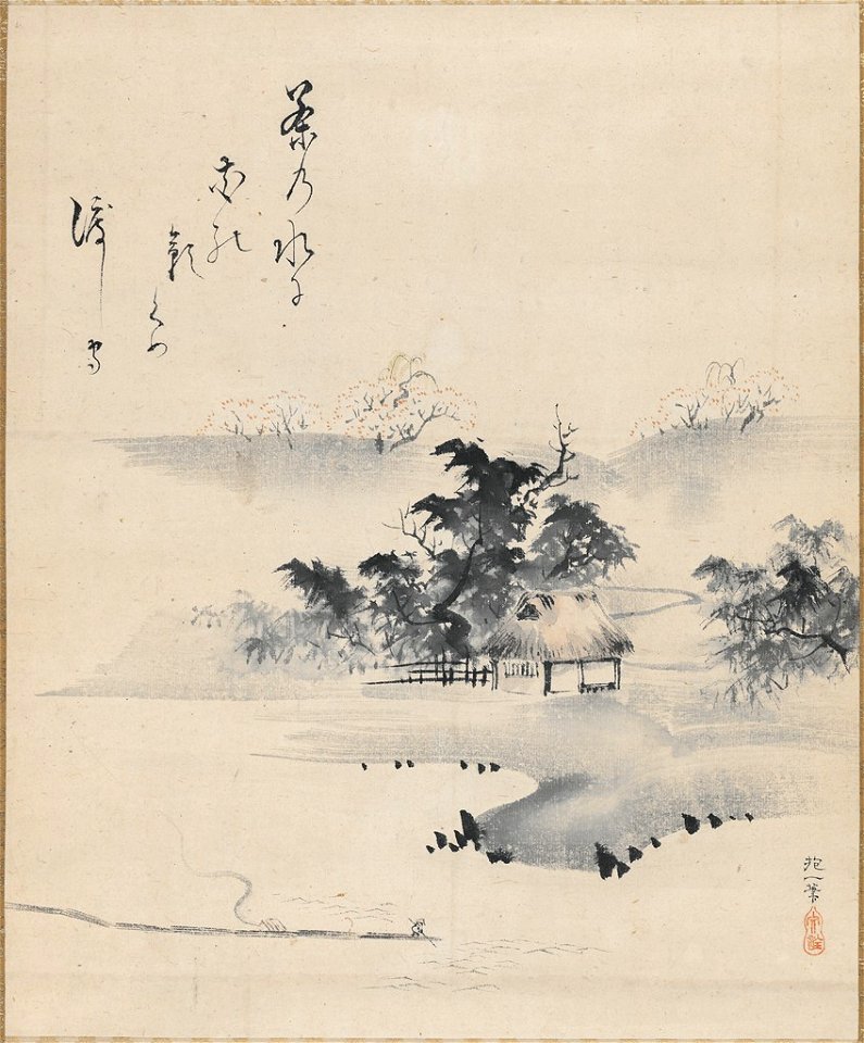 Sakai Hōitsu 酒井抱一 - Ferryman (Watashi-mori zu) - 1985.648 - Harvard Art Museums