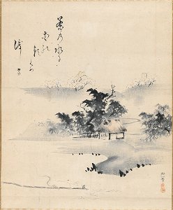 Sakai Hōitsu 酒井抱一 - Ferryman (Watashi-mori zu) - 1985.648 - Harvard Art Museums