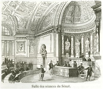Salle des séances du Sénat, 1855