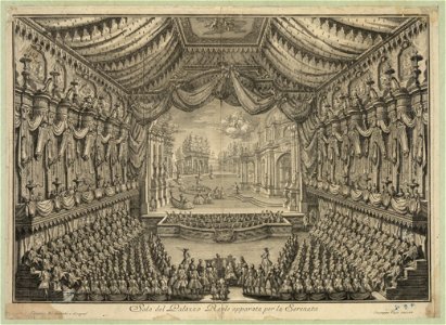 Sala del Palazzo Reale apparata per la Serenata LCCN2004669547