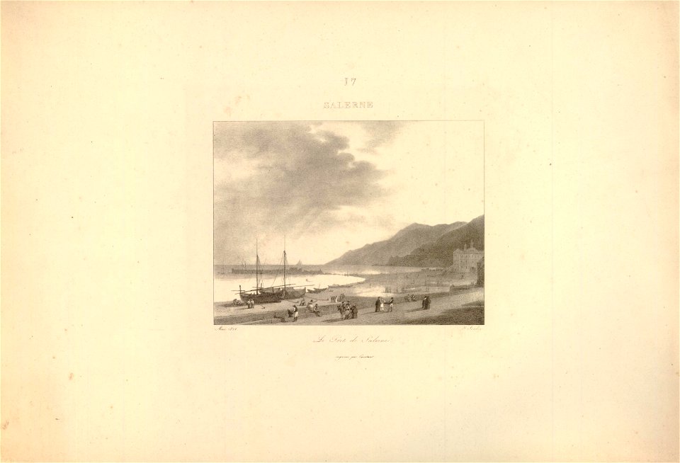 Salerne - le port de Salerne (BM 1920,0420.106)