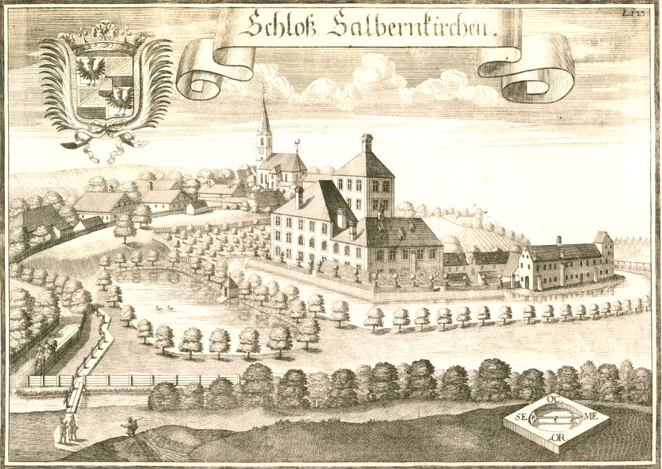 Salmanskirchen, Stich von Michael Wening