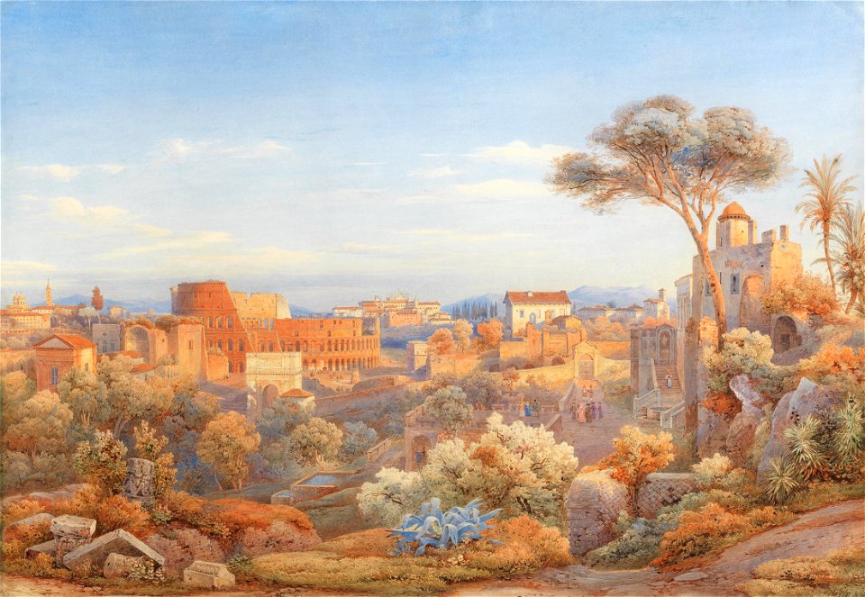 Salomon Corrodi Blick auf Rom
