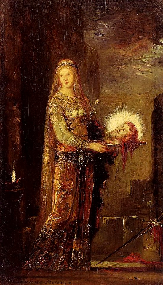 Salome Carrying the Head of John the Baptist on a Platter by Gustave Moreau