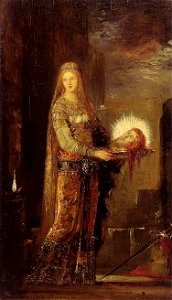 Salome Carrying the Head of John the Baptist on a Platter by Gustave Moreau. Free illustration for personal and commercial use.