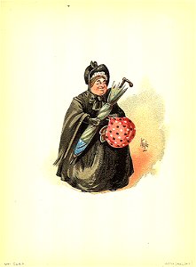Sairey Gamp 1889 Dickens Martin Chuzzlewit character by Kyd (Joseph Clayton Clarke)