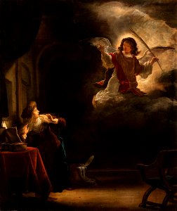 Salomon Koninck - The Annunciation - Google Art Project. Free illustration for personal and commercial use.