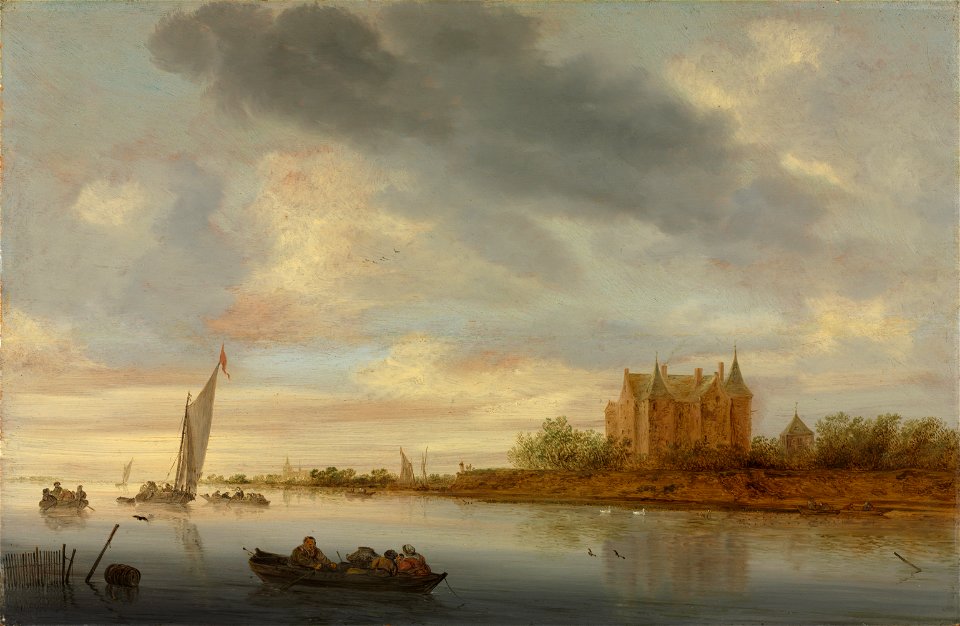 Salomon van Ruysdael - Castle on a River - 1973.2 - Cleveland Museum of Art
