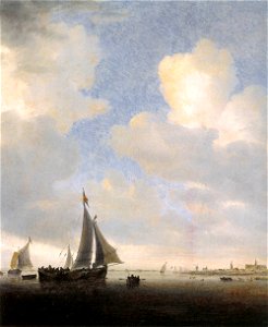 Salomon van Ruysdael - View of Alkmaar from the Sea - WGA20574