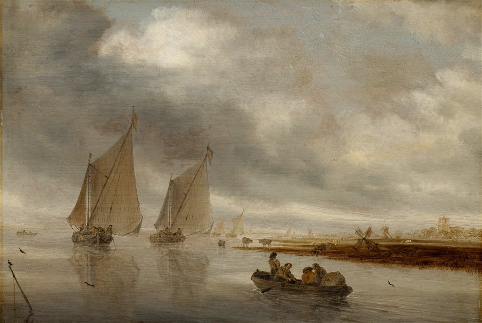 Salomon van Ruysdael - River Scenery - DEP13 - Statens Museum for Kunst