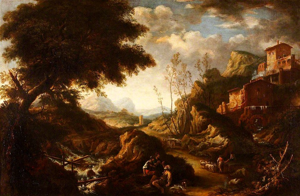 Salvator Rosa (1615-1673) (style of) - Landscape with a Torrent - 609031 - National Trust