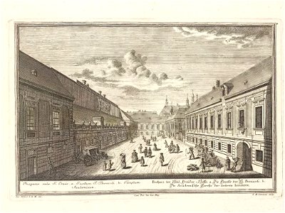 Salomon Kleiner - Ansicht des Heiligenkreuzerhofes