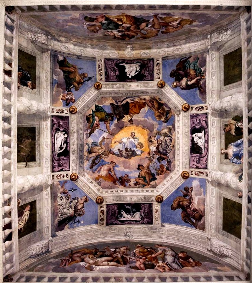 Salla dell`olimpo, Paolo Veronese, Villa Barbaro