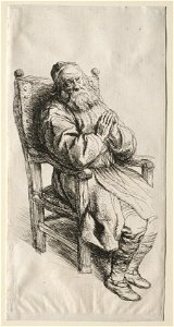 Salomon Koninck (Dutch, 1609-1656) - An Old Man in a Chari, Praying - 1943.586 - Cleveland Museum of Art