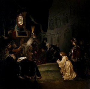 Salomon Koninck (1609-1656) - Daniel before Nebuchadnezzar - 108892 - National Trust