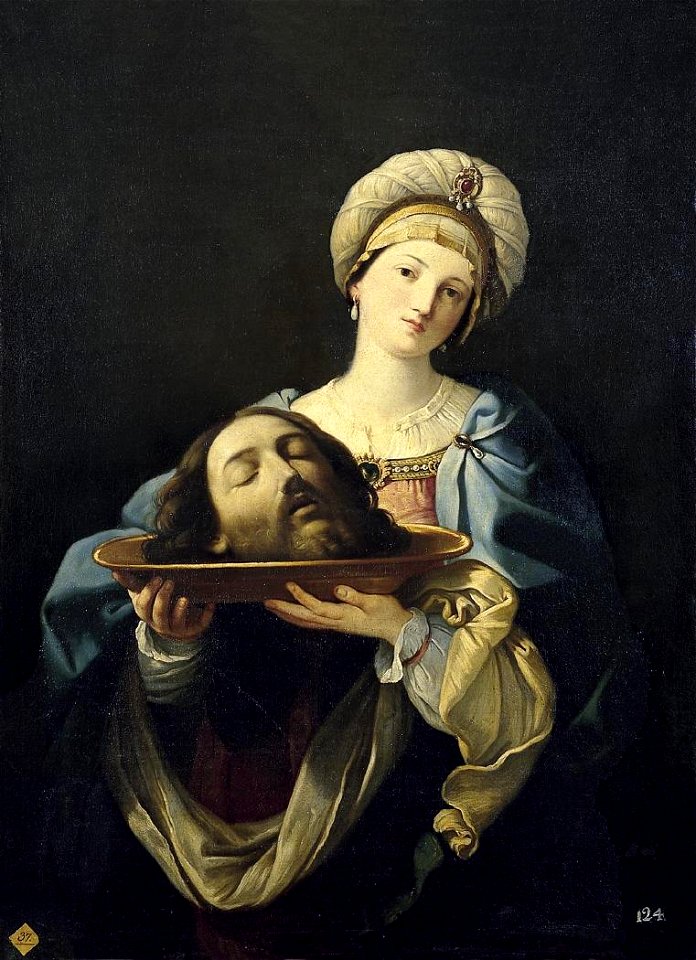 Salomé con la cabeza del Bautista, de Mariano Salvador Maella (Real Academia de Bellas Artes de San Fernando)