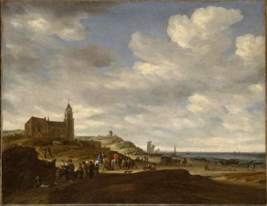 Salomon van Ruysdael - Gezicht op het strand bij Scheveningen - Cat. 467 - Philadelphia Museum of Art