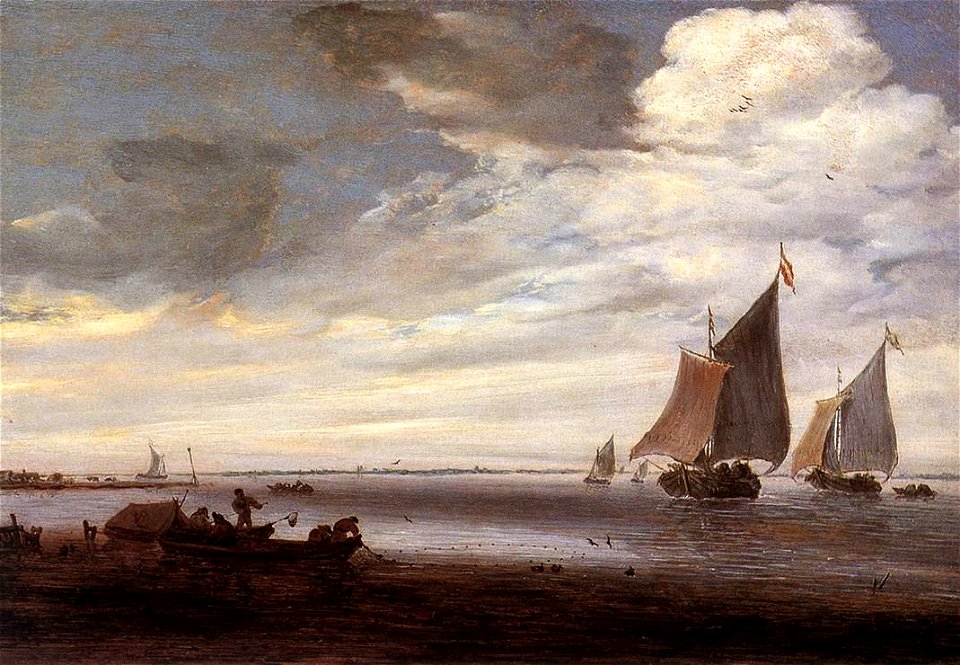 Salomon van Ruysdael - River Scene - WGA20580