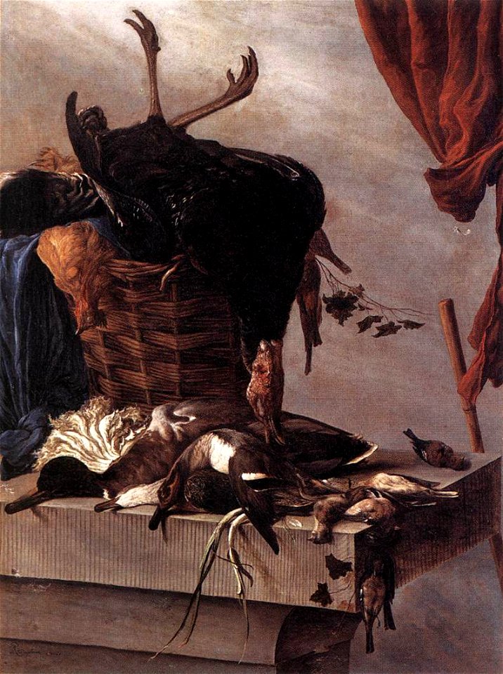 Salomon van Ruysdael - Still-Life with a Turkey - WGA20583