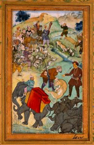 Salim Kills Rhinoceros and a Lion