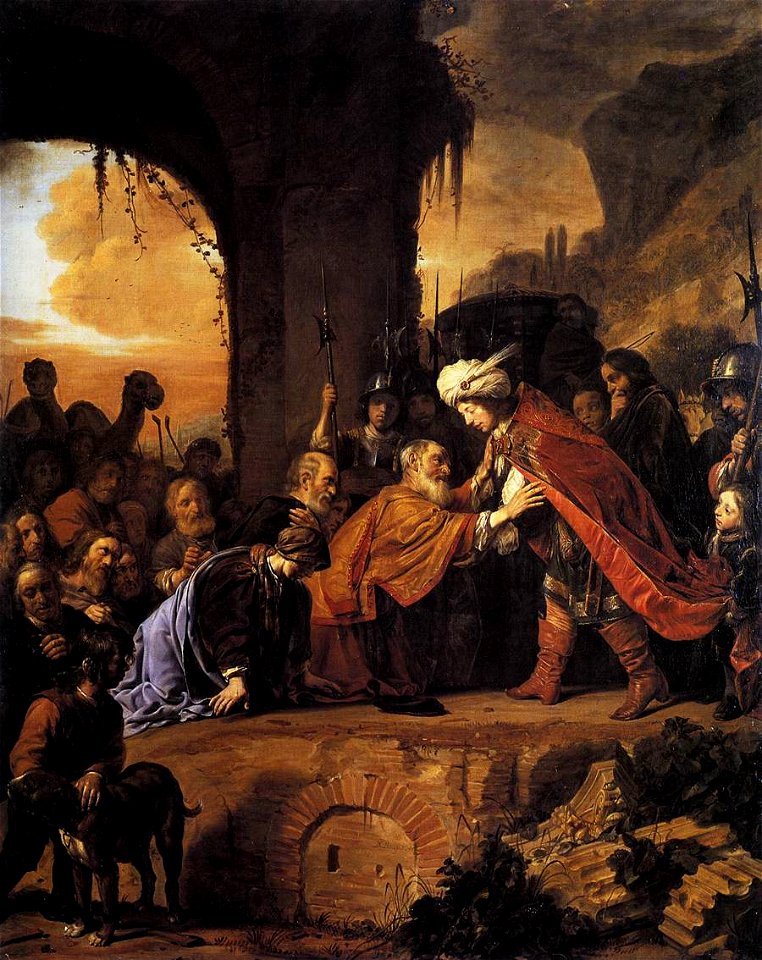 Salomon de Bray - Joseph Receives His Father and Brothers in Egypt - WGA3146