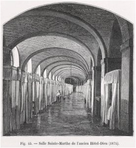 Salle Sainte-Marthe de l'ancien Hôtel-Dieu, 1875