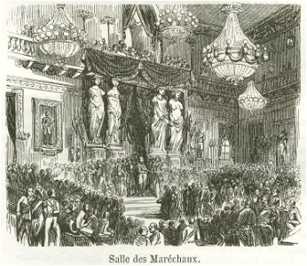 Salle des Maréchaux, 1855