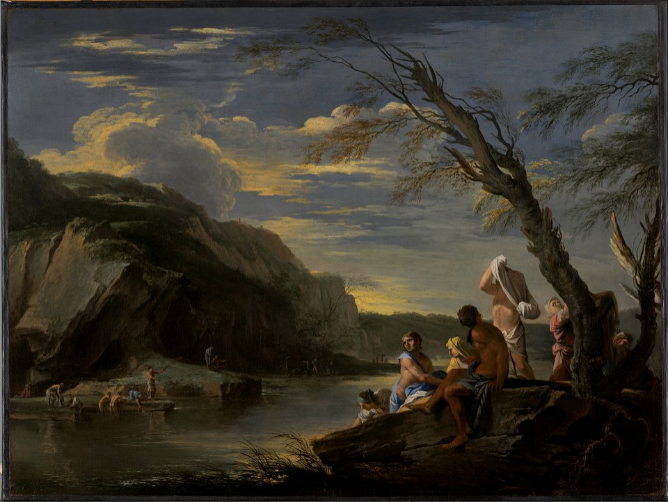 Salvator Rosa - Landscape with Bather - 1957.34.2 - Yale University Art Gallery
