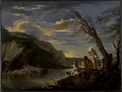 Salvator Rosa - Landscape with Bather - 1957.34.2 - Yale University Art Gallery
