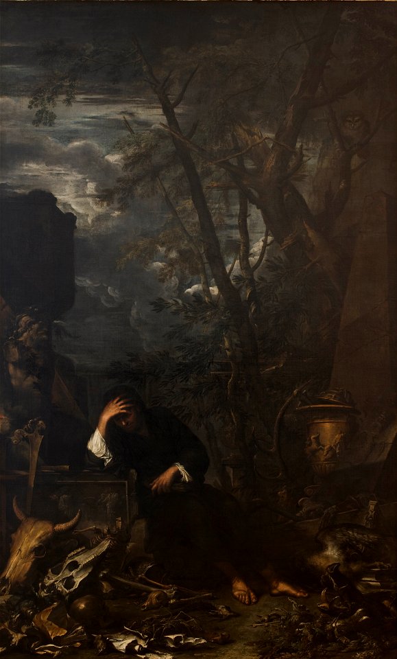 Salvator Rosa - Democritus in Meditation - Google Art Project
