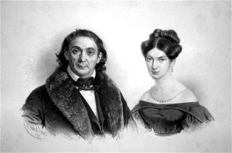 Salomon und Frau Henriette Litho