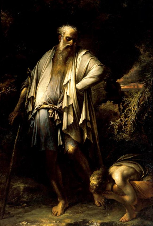 Salvator Rosa - Diogenes Casting away his Cup - WGA20045
