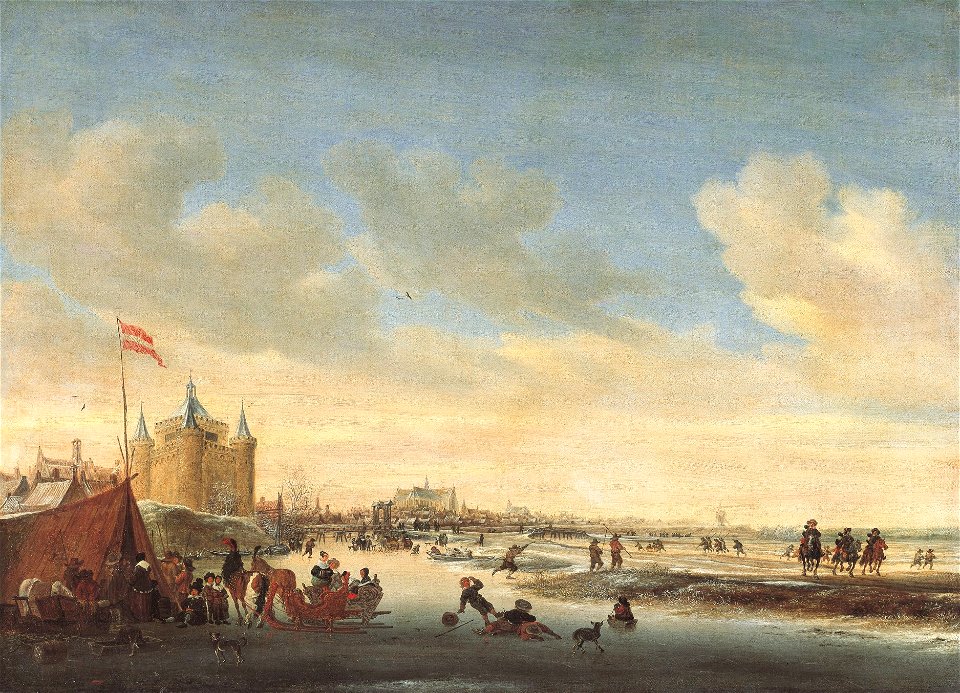 Salomon van Ruysdael - Alkmaar in Winter