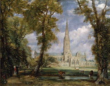 Salisbury Cathedral from the Bishop's Garden John Constable