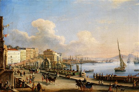 Salvatore Candido - Napoli, Santa Lucia - 1840