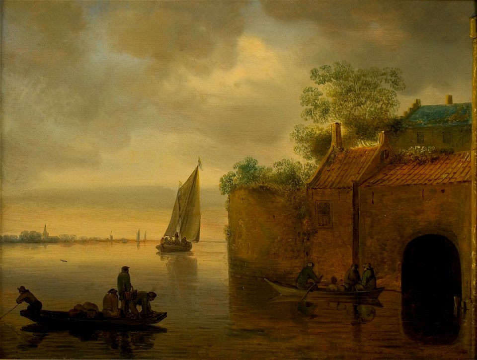 Salomon van Ruysdael - Rivierlandschap - 0080 - Rijksmuseum Twenthe