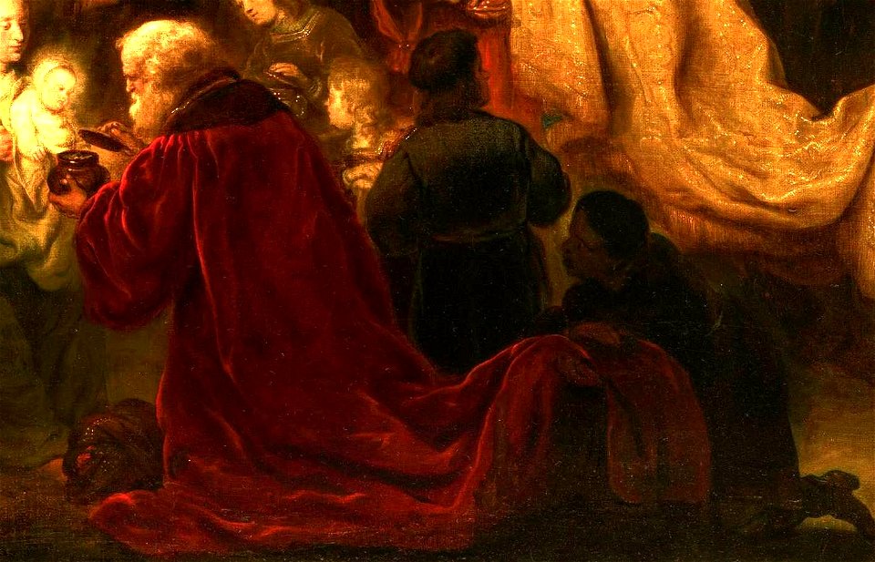 Salomon Koninck - The Adoration of the Magi - 002 (Melchior with robe bearer))